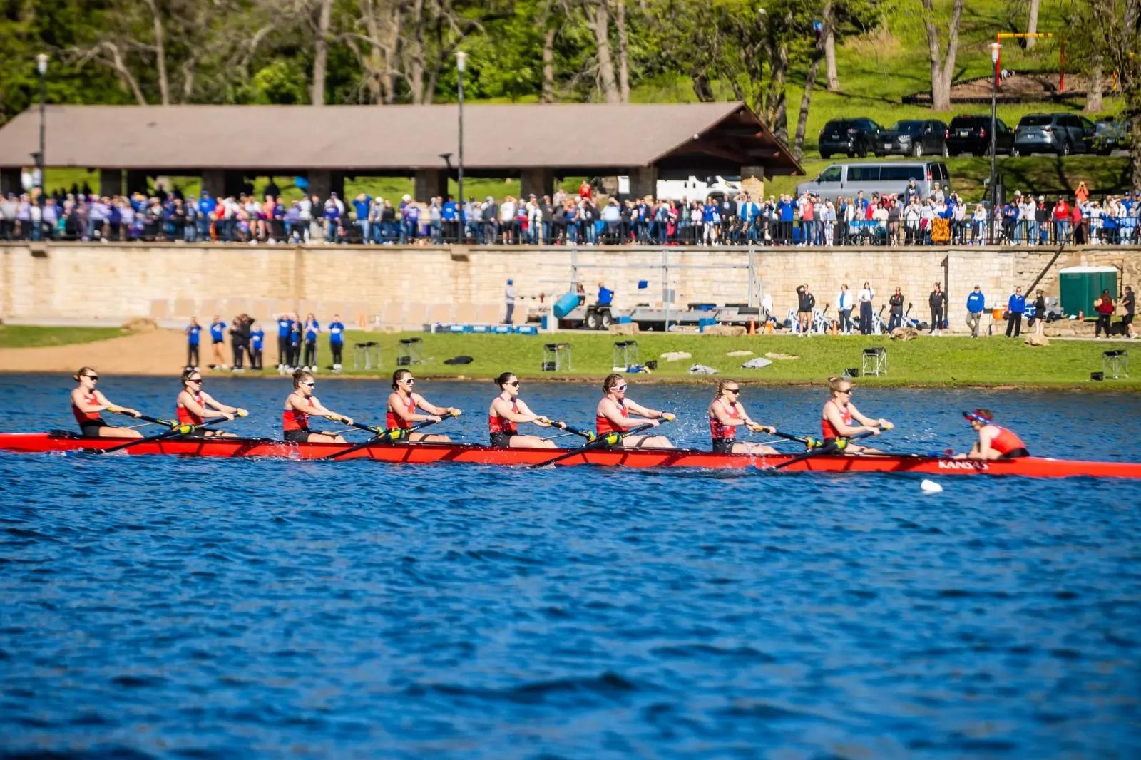 Kes Rowing Kansas 1 Varsity 8+ Named Big 12 Boat of the Week - University of Kansas