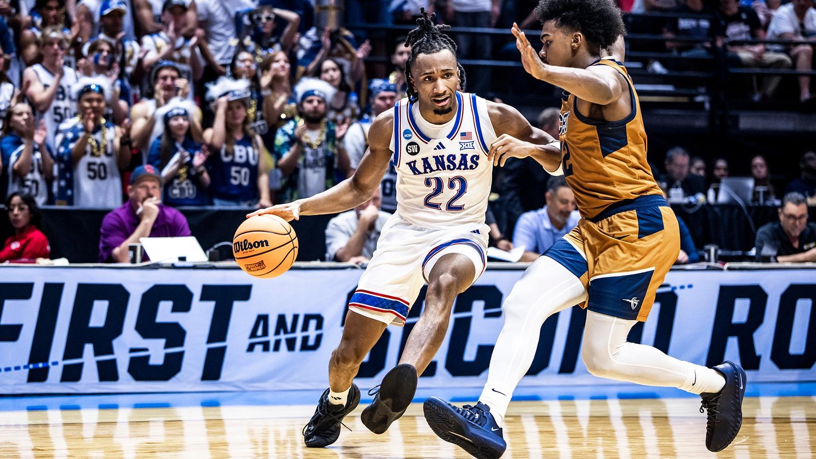 Kansas Beats Cal Baptist in NCAA Tournament, Advances to Face St. John ...
