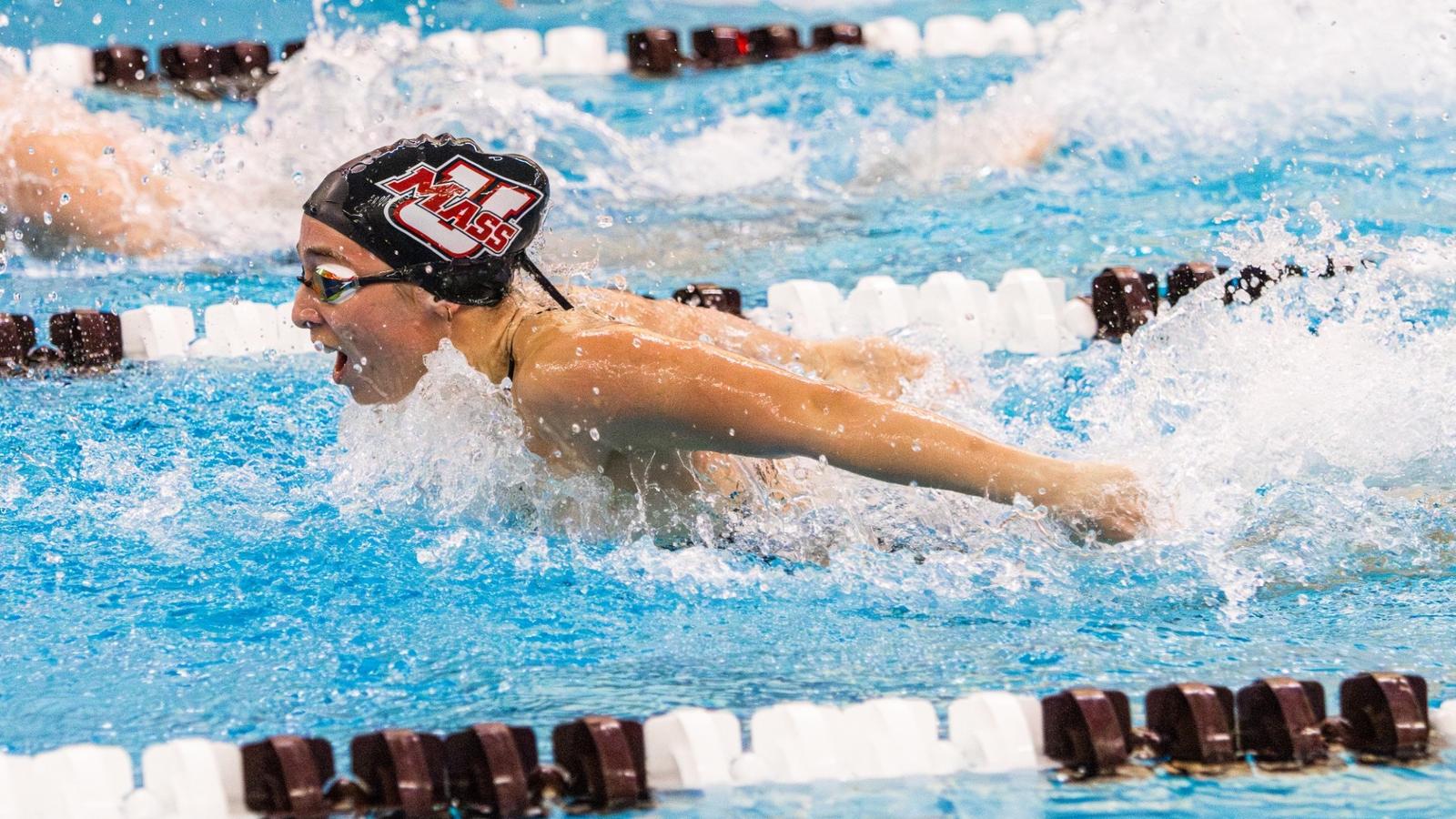 Stella Rieth Minutewomen Swimmers Top La Salle, Rhode Island In Tri-Meet ...