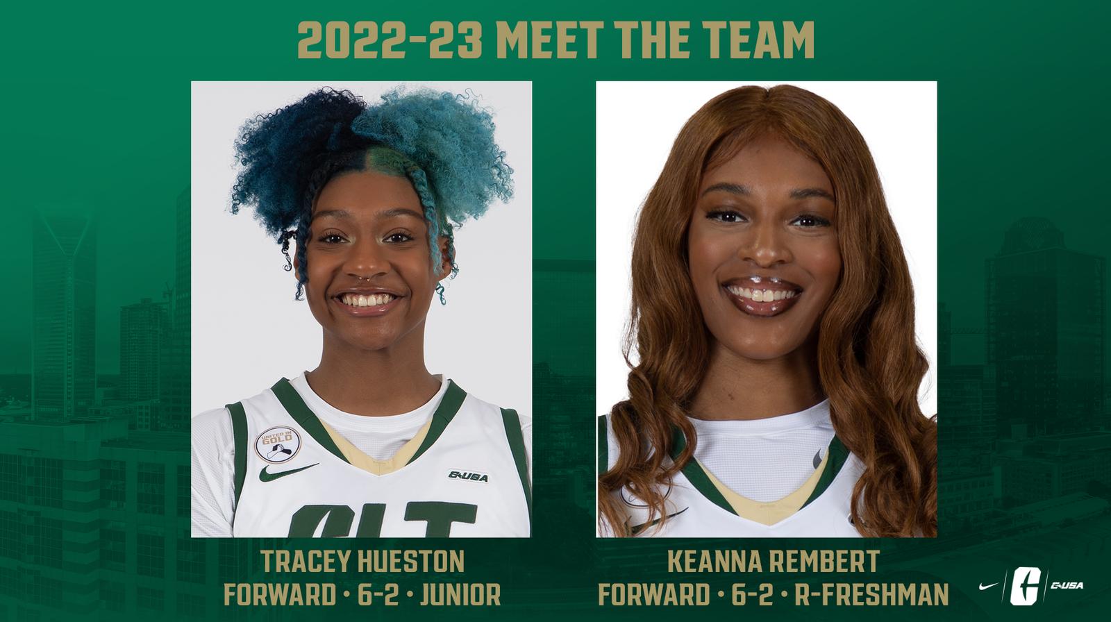 WBB MEET THE TEAM: Tracey Hueston and Keanna Rembert - Charlotte Athletics
