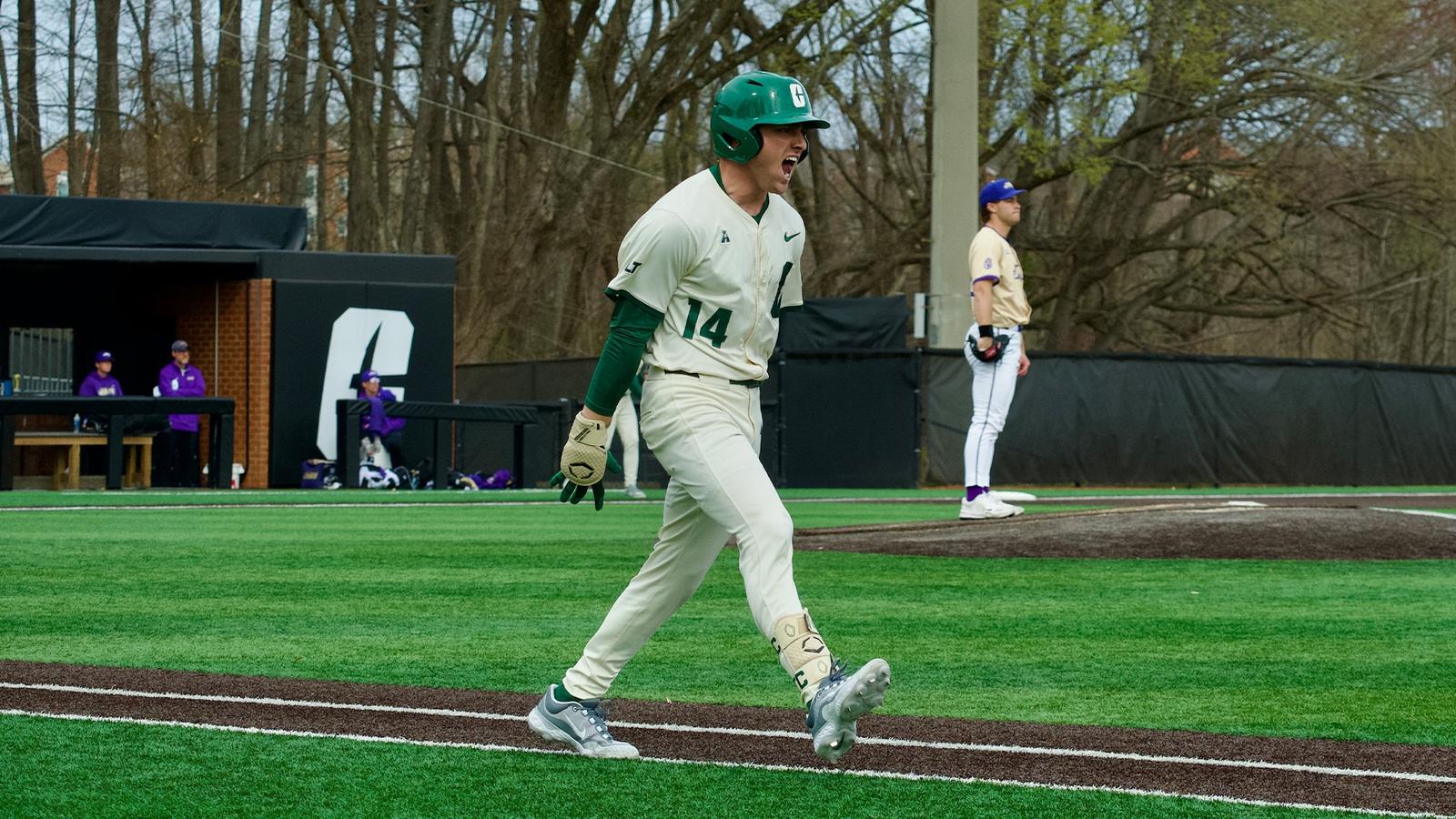 Nicholas Riley Baseball Riley's Walk-Off Completes Sweep of JMU - Charlotte Athletics