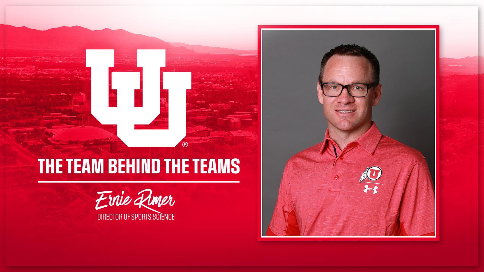 Team Behind The Teams - Dr. Ernie Rimer - University of Utah Athletics