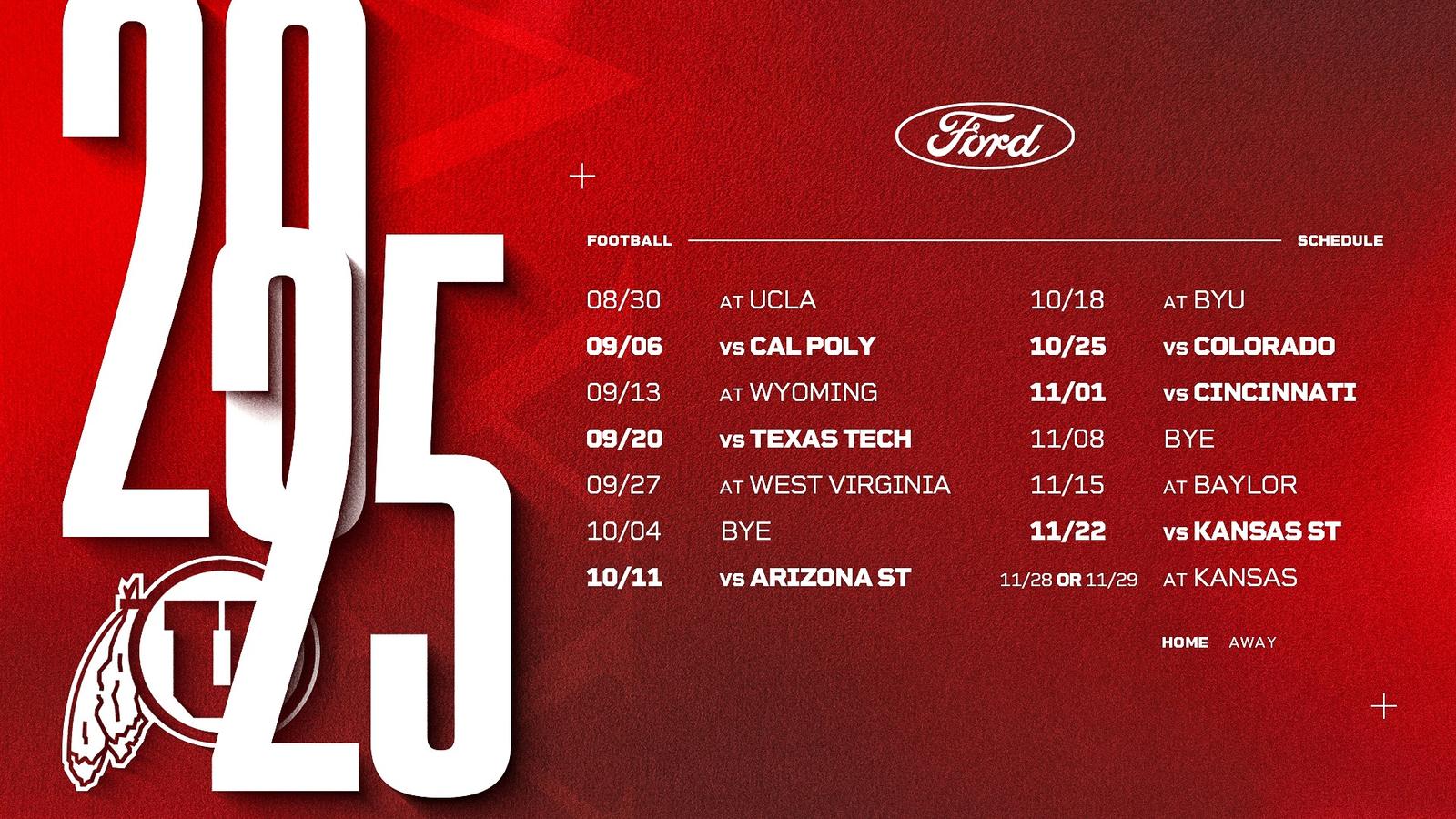 Big 12 Announces 2025 Conference Football Schedule University Of Utah big-12-announces-2025-conference-football-schedule-university-of-utah