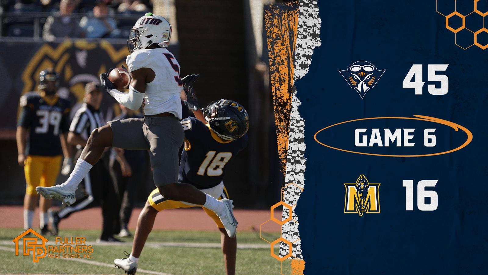 NO. 14 UT MARTIN RACKS UP 691 YARDS AND FIVE INTERCEPTIONS IN 45-16 WIN ...