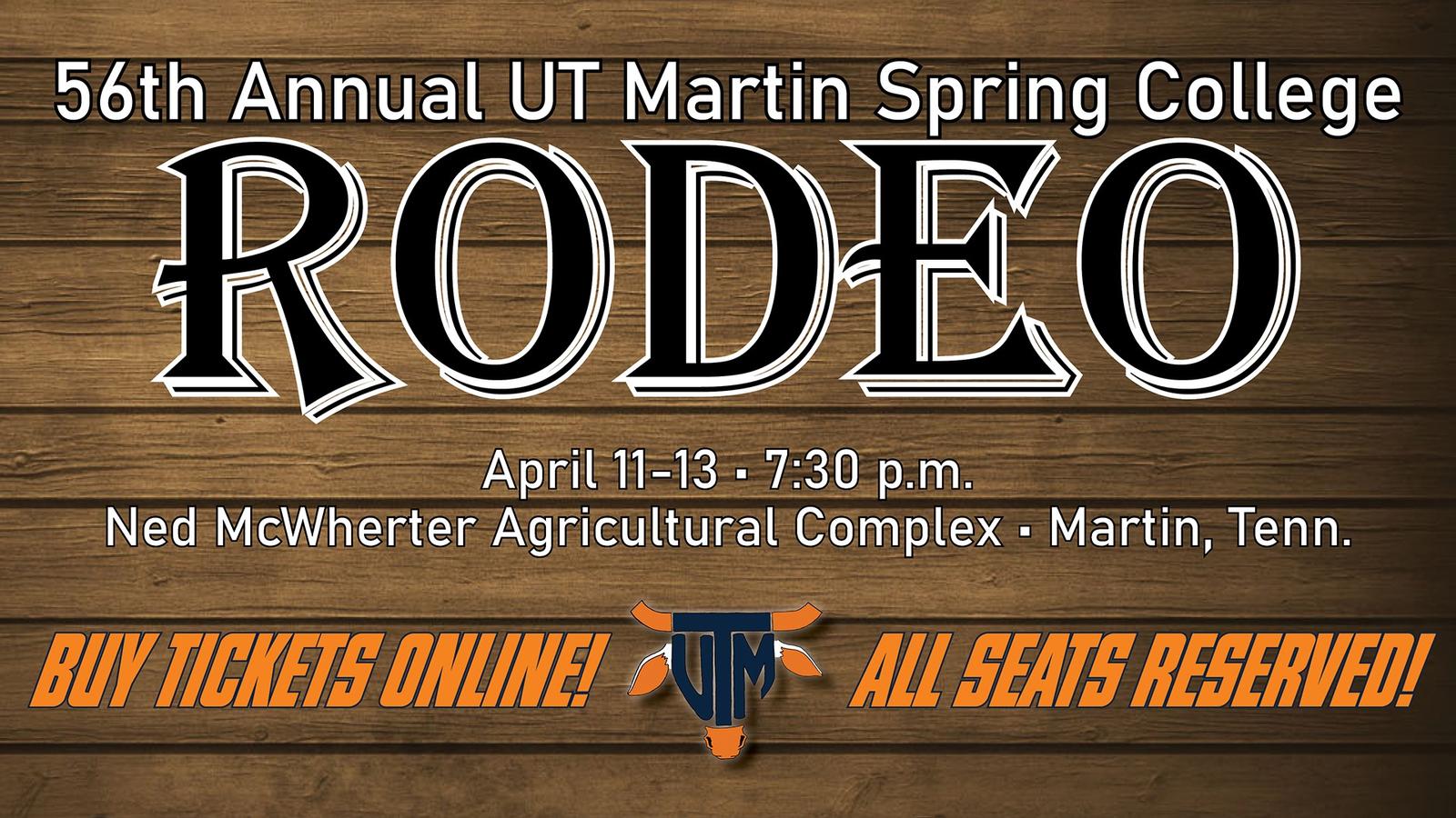 TICKETS FOR 56TH ANNUAL UT MARTIN SPRING COLLEGE RODEO OFFICIALLY GO ON ...