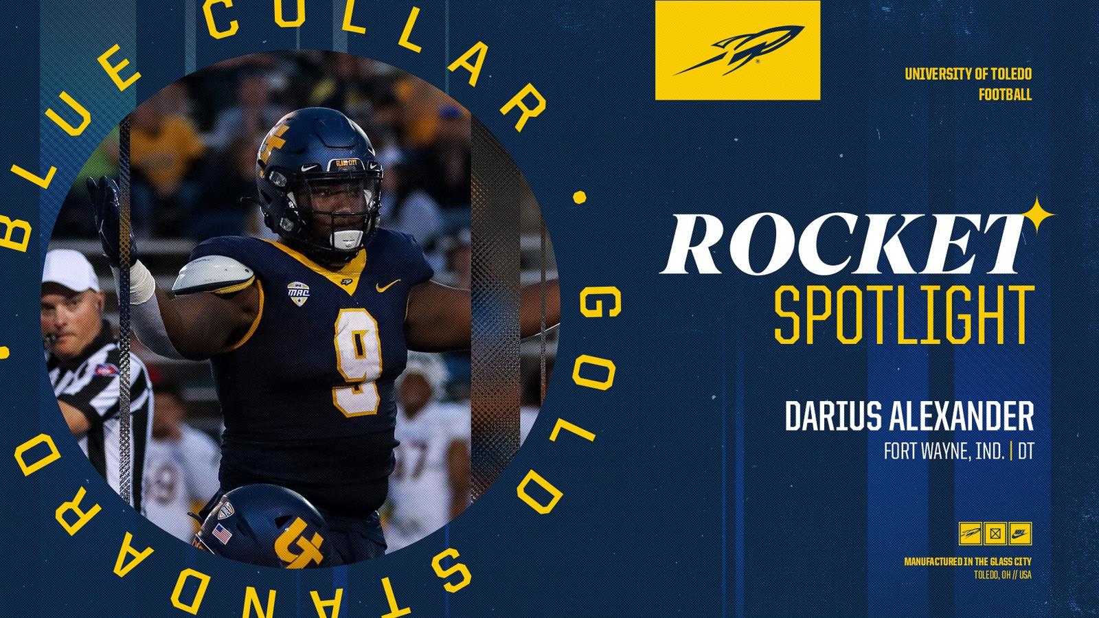 Darius Days Rockets Card Rocket Spotlight on Darius Alexander - University of Toledo Athletics