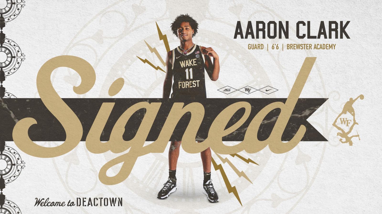 Aaron Rountree Wake Forest Adds Clark for 2023-24 - Wake Forest University Athletics