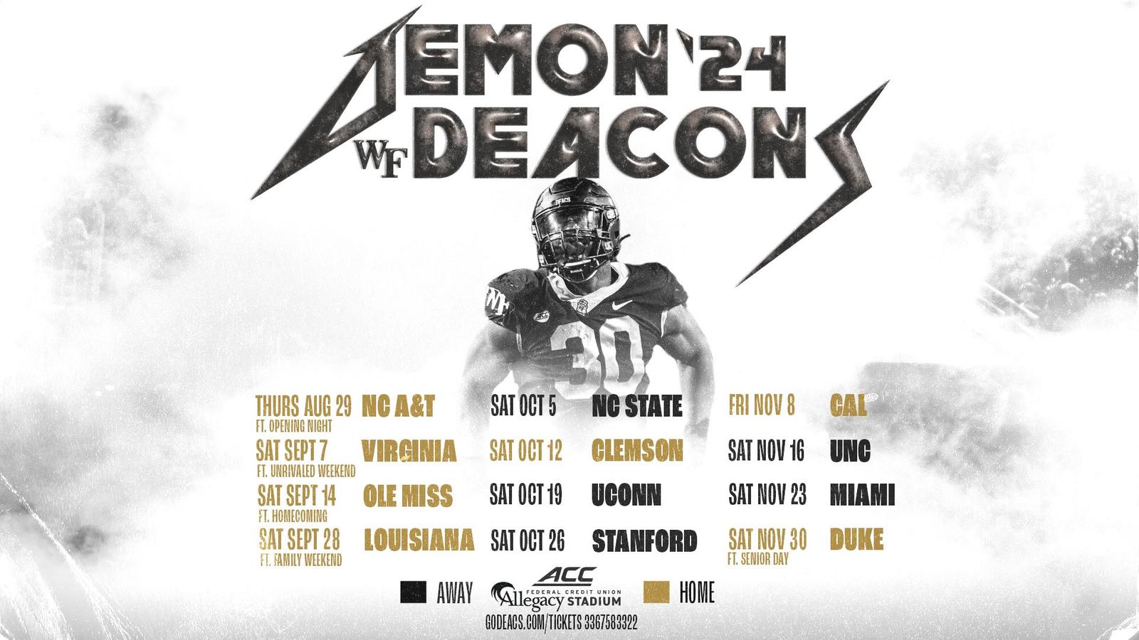 Excitement All Around DEACTOWN! ACC Announces Wake Forest’s 2024
