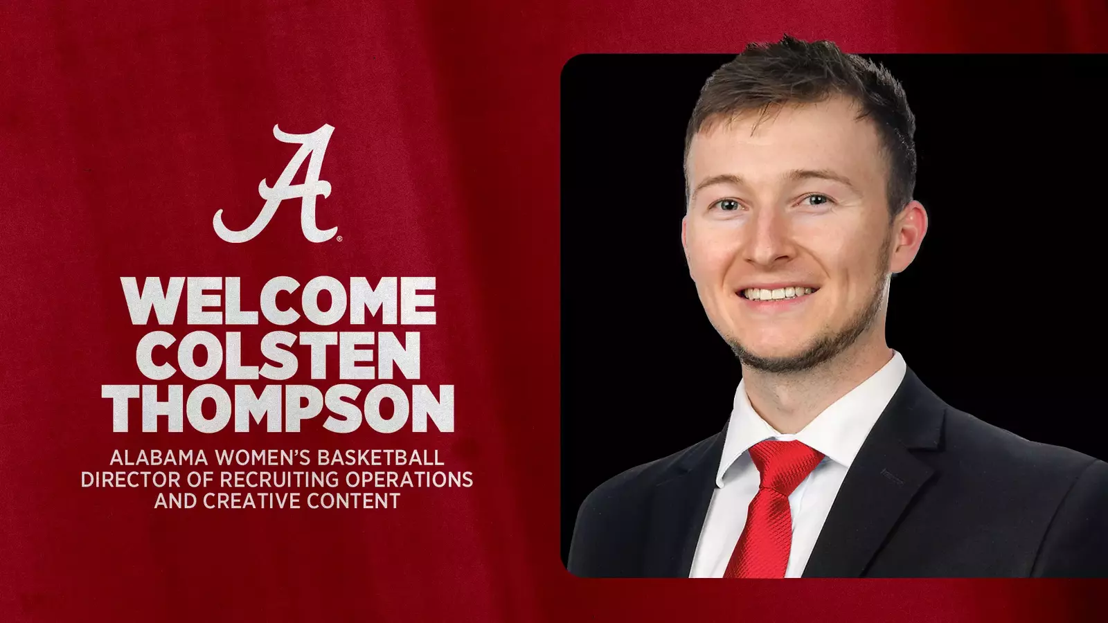 Colsten Alabama Women’s Basketball Adds Colsten Thompson To Staff - Alabama ...