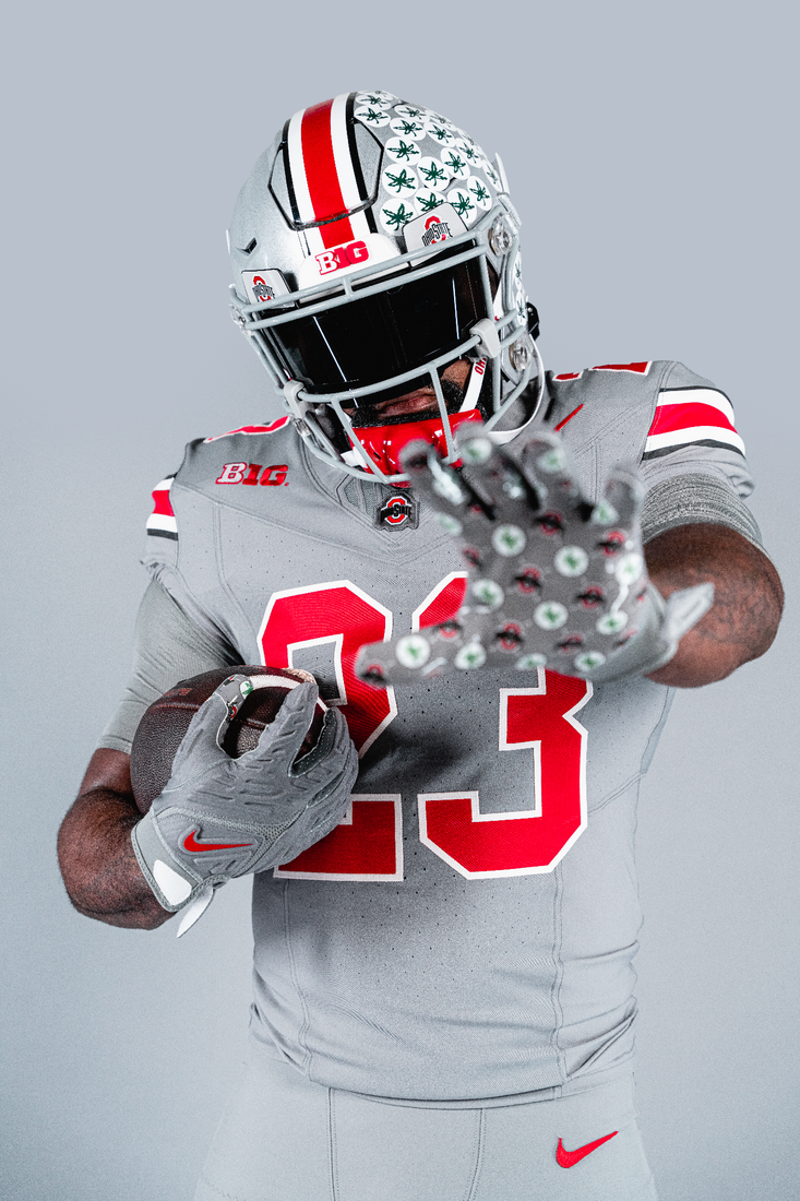 Grey ohio state hot sale jersey