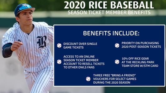 Rend Playful Musling Baseball Season Tickets Now On Sale - Rice University Athletics
