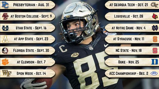 Wake forest football online schedule